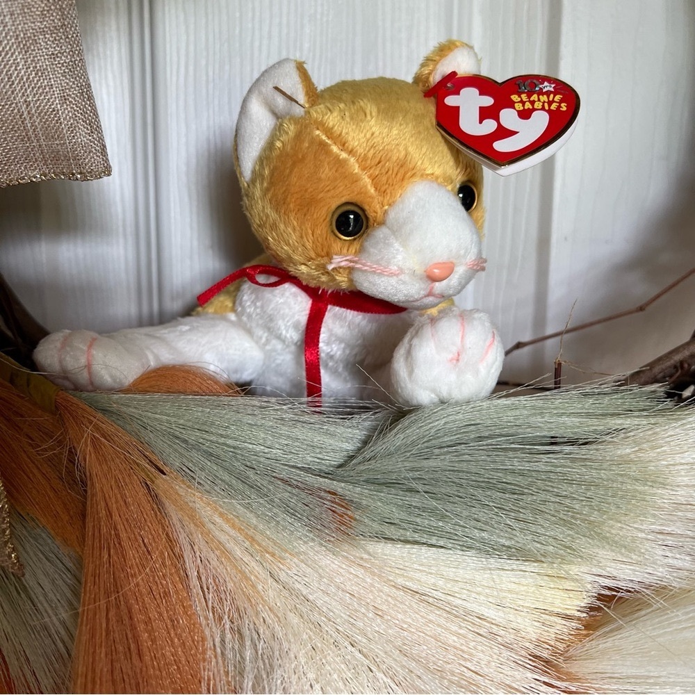 Ty BEANIE BABIES TANGLE THE CAT 2003 NWT
